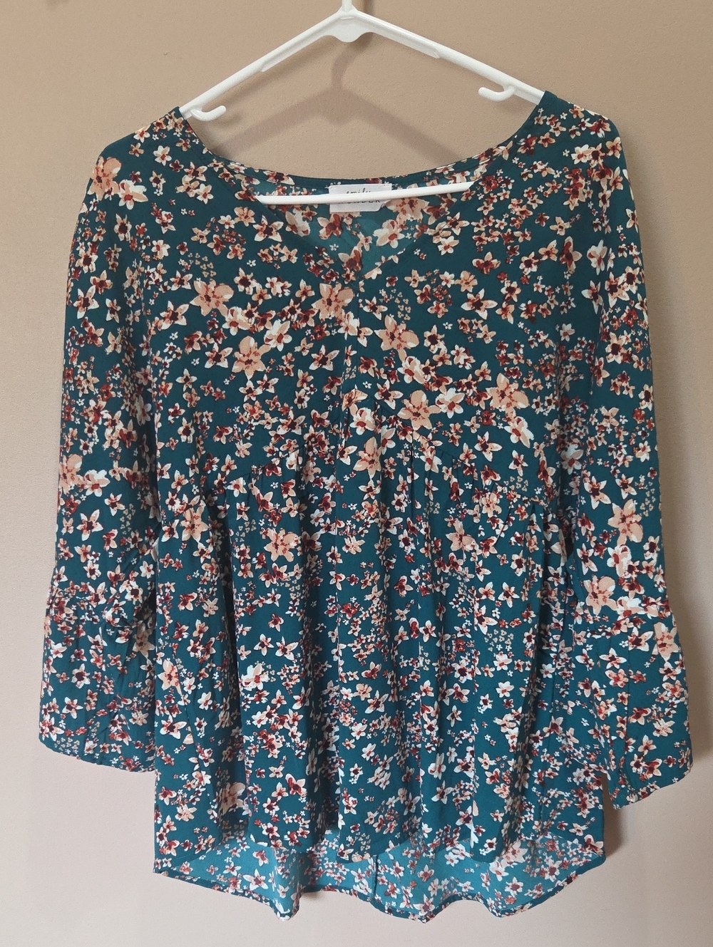 Floral Peasant Top